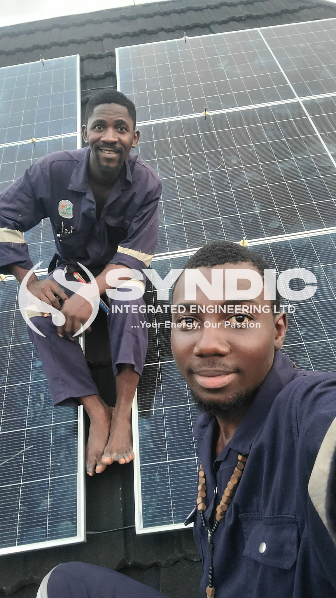 our staff during installation